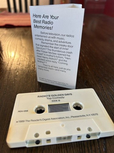 VTG 1989 Reader’s Digest Radio’s Golden Days Top Comedy Cassette Tape Oldie’s - Picture 2 of 7