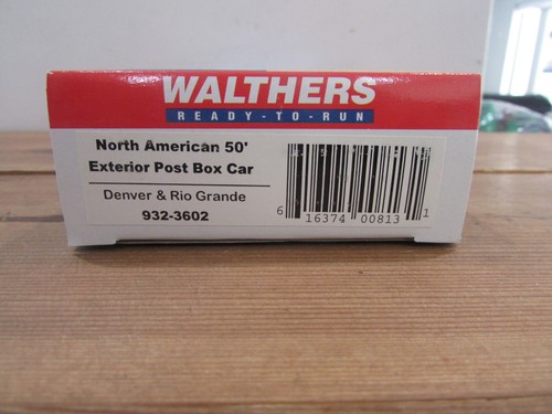 HO Scale Walthers  932-3602  D&RGW Exterior Post Box Car #50638 - Picture 2 of 3
