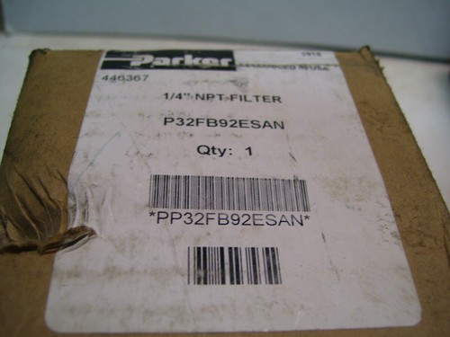 NIB PARKER P32FB92ESAN 1/4" NPT FILTER P3351 - Foto 2 di 5