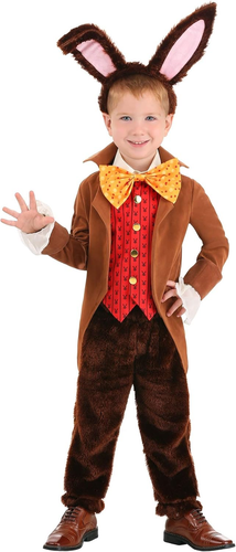 Toddler Hare Costume, Kids Dress up , Rabbit Play Pretend Outfit with Bow Tie an - 第 1/4 張圖片
