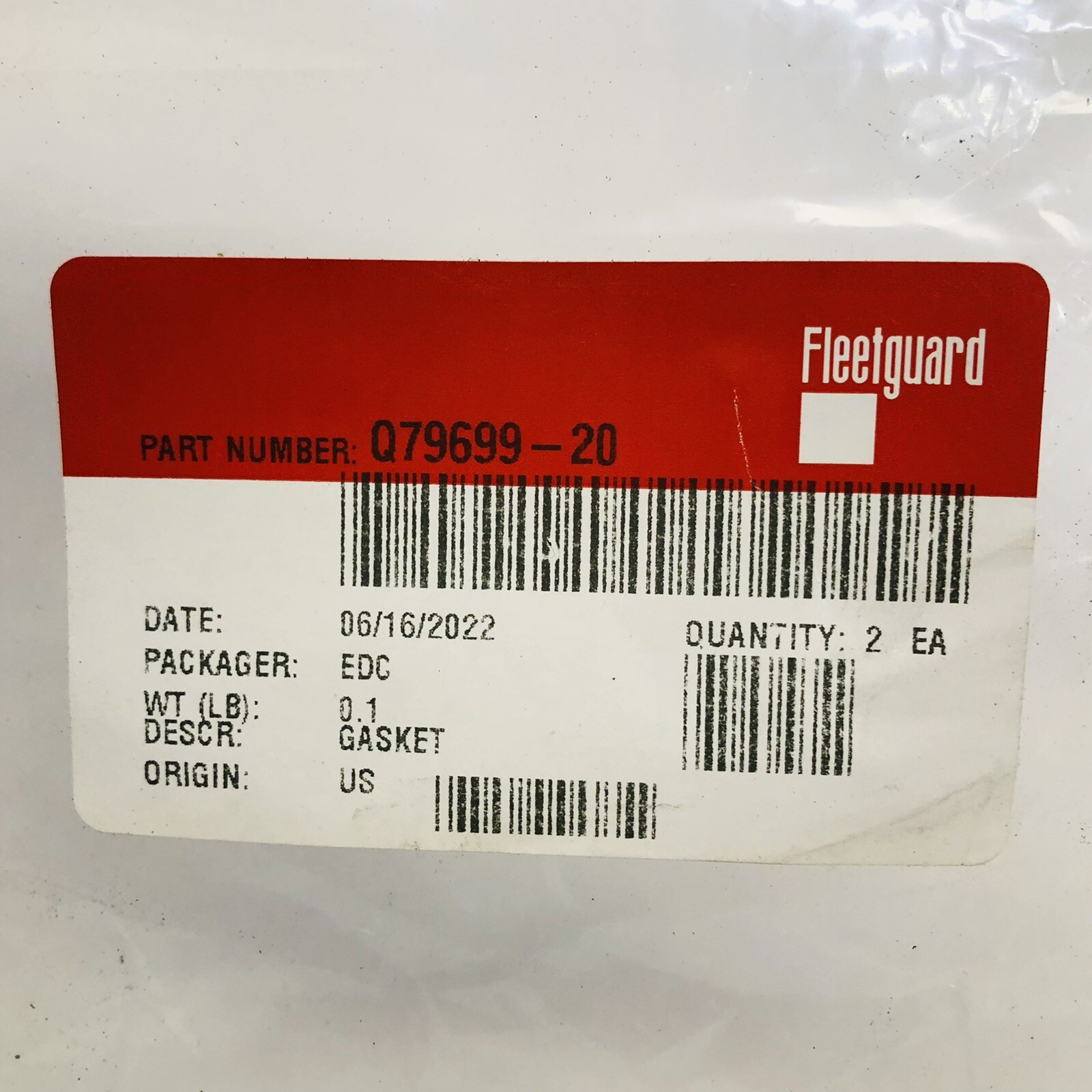 LOT OF 2 FLEETGUARD Q7969920 POWER STEERING GASKET eBay