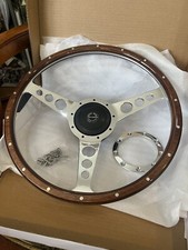 triumph Stag 14 Inch S/dish Woodrim  steering wheel  Inc centre boss
