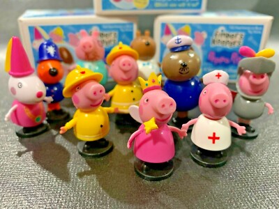 drugstore’s 豚さんフィギュア指人形コレクション　44種 Finders Keepers Peppa Pig Figs, boxes, FULL SET + Dr. BROWN BEAR