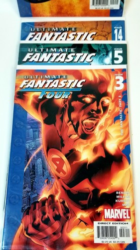 Lot of 4 Ultimate Fantastic Four Comics #2,#4,#5,