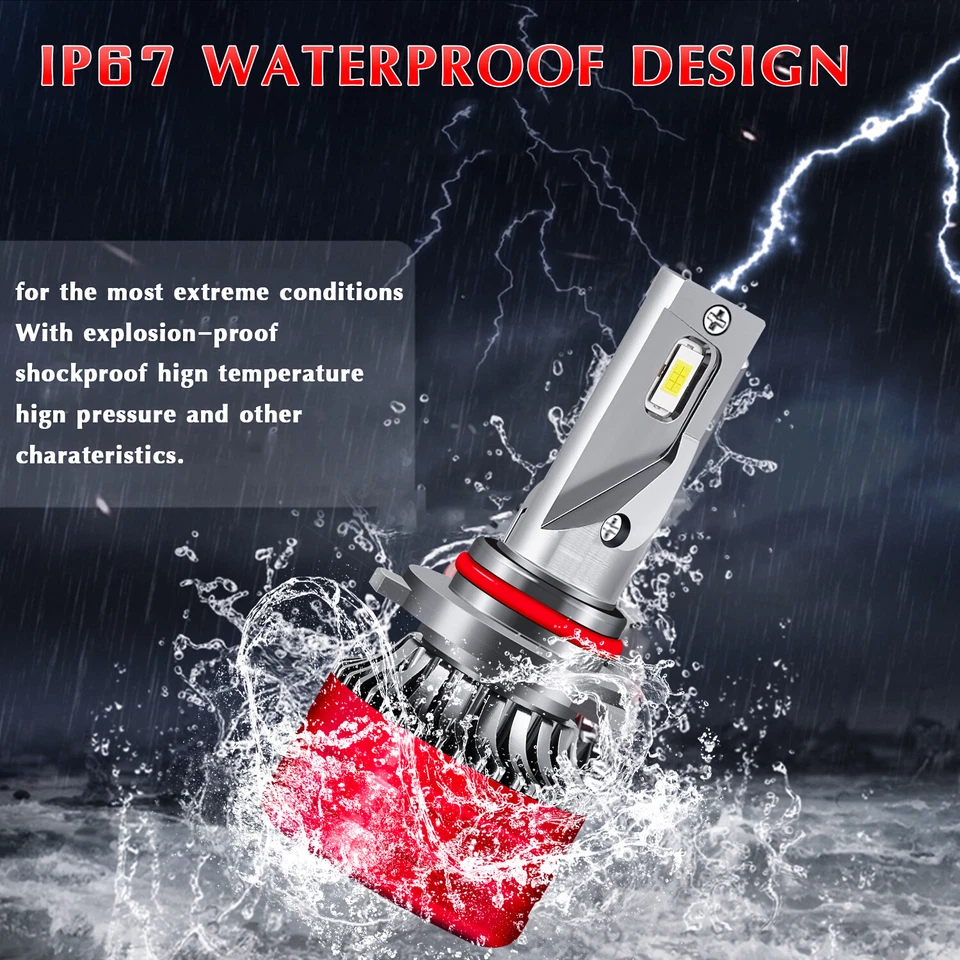 Kit de lâmpadas de neblina alta baixa faróis dianteiros de LED para Ford F-150 2015-2019 6000K - Imagem 2 de 4