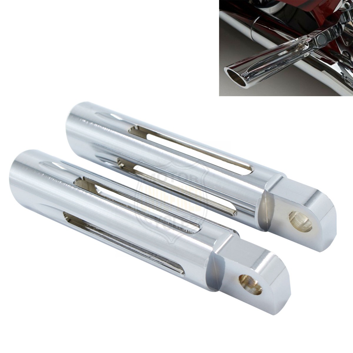 Chrome Foot Pegs Mount Pedals Foot Rests For Harley Touring Dyna