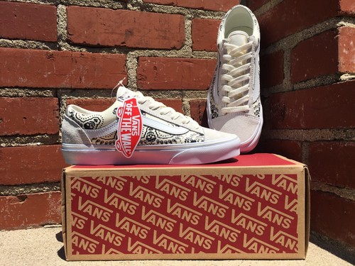 Tenis de Patín Vans Bandana Style 36 Clásicas Blancas y Negras para Hombre Talla 5.5 Mujeres 7.0 - Imagen 7 de 12