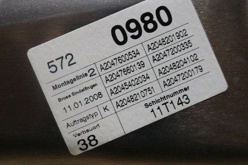 3830 Mercedes-Benz C-Klasse W204 S204 Fahrertür Vorn Links Obsidian Schwarz 197 - Bild 4 von 6