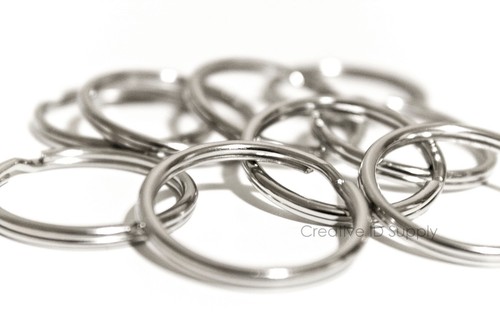 WHOLESALE LOT 2000 KEY RINGS SPLIT RINGS KEYCHAIN 28mm 1-1/8" D FREE SHIPPING - Picture 3 of 5