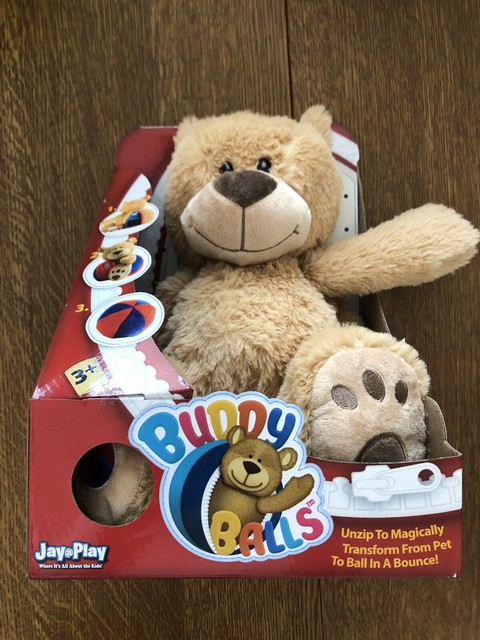 Buddy Balls Maxland Toys Sam Teddy Bear Convertible Toy Ball Brown Blue Green for sale online | eBay