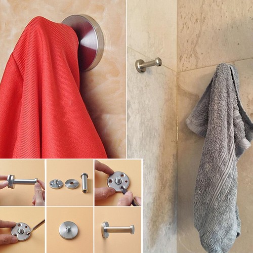 8 PIEZAS Gancho Colgante de Acero Inoxidable Ropa Sombrero Abrigo Vestido Pared Puerta Colgantes Ganchos - Imagen 4 de 10