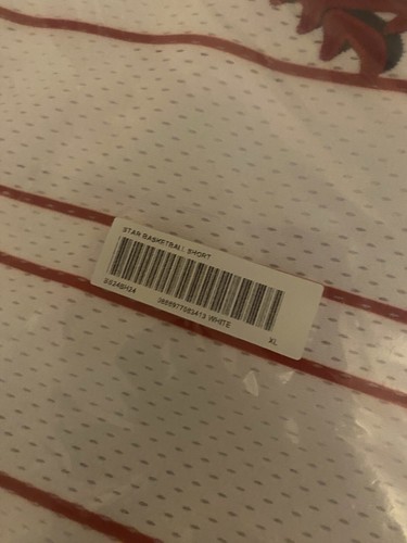 Supreme Star Basketball Short White Red Size XL In Hand Ships Fast Sold Out - Picture 7 of 10