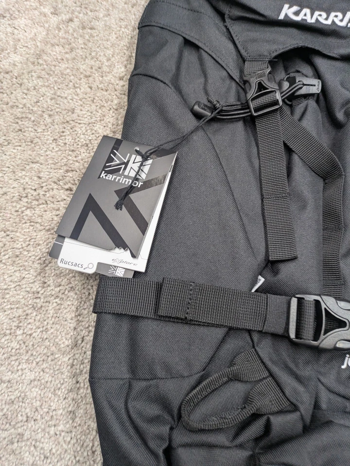Karrimor Jura 35 Liter Backpack 35L Black Pack Bag Adjustable Wind Tunnel NWT - Image 3 of 4