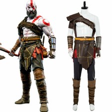 God of War 4 Kratos Nordic Outfit Cosplay Costume Armor Spartan Battle Suit 