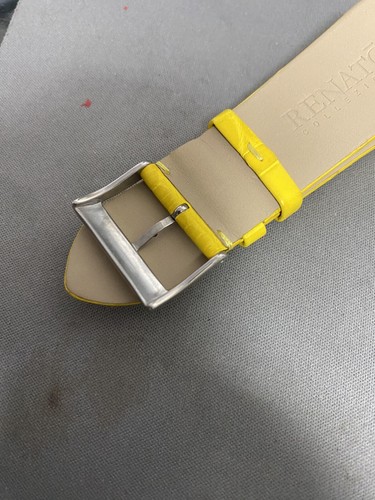 Renato Yellow Alligator Strap 20 mm will fit Wildebeast - Picture 6 of 7