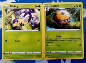 Blipbug 016 2 Dottler 018 2 Sword And Shield Mint Nm Pokemon Tcg Ebay