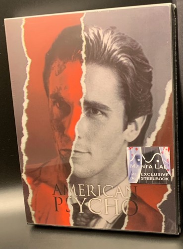 AMERICAN PSYCHO - MANTA LAB DOUBLE LENTICULAR-A 4K UHD BLURAY STEELBOOK *SEALED* - Picture 2 of 22
