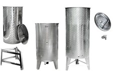 Immervoll Tank Edelstahl, Weintank mit u. ohne Füßen INKL Schwimmdeckel +Zubehör