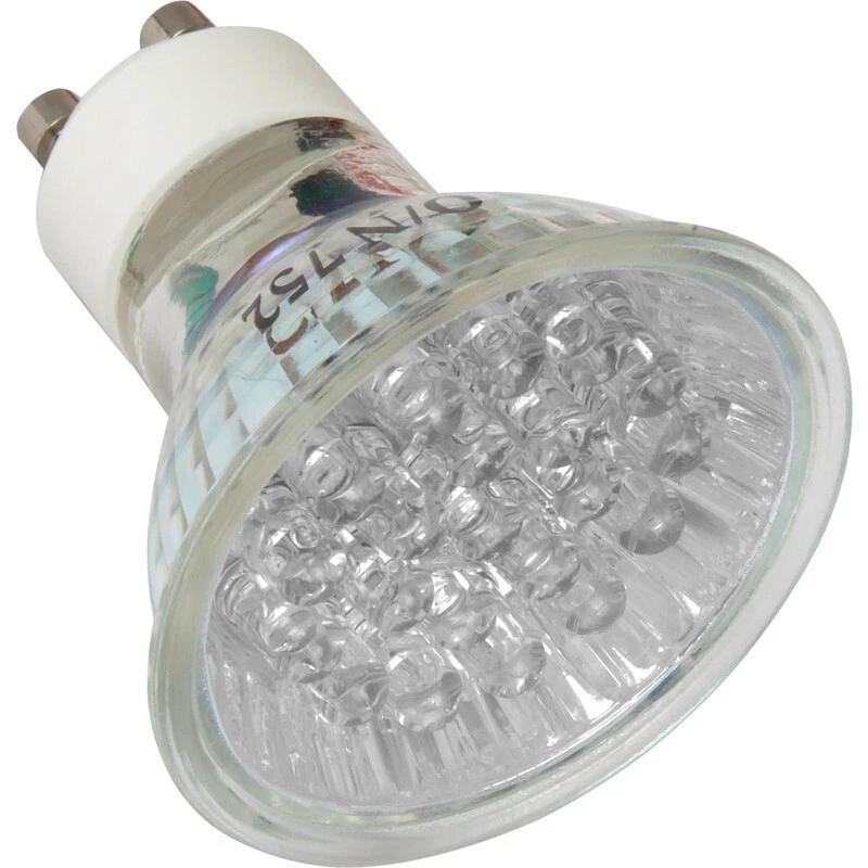 10X GU10 LED LAMPS 1.3W LOW WATTAGE SPOT LIGHT BULBS DOWN LIGHT WHITE 6500k - Image 2 of 4