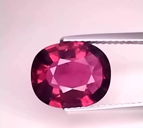 3.09CTS PINK RED RUBELLITE ( TOURMALINE ) OVAL CUT LOOSE GEMSTONES - Video 1 von 1