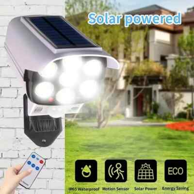 77 LED Solar Light Motion Sensor Security Dummy Camera