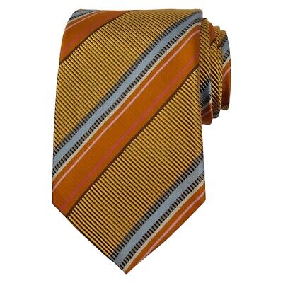 Platinum Striped Silk Necktie Platinum Striped Silk Necktie