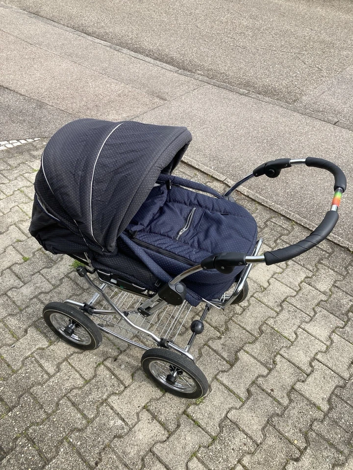 Teutonia Kinderwagen gebraucht, wie Neu mit Luftreifen - Bild 2 von 4