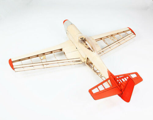 Upgraded RC Laser Cut Plane Balsa Wood Airplane P51 Model Kit Wingspan 100cm - Picture 4 of 12