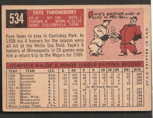 1959 Topps Baseball Set Break Choose cards Numbered 1-572 EX O23 - Picture 83 of 107