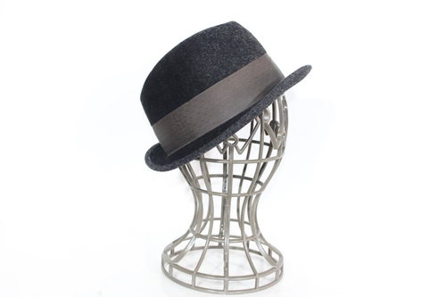 Vintage Fedora Trilby Hat Davos Grey Sloucher Slouch Womens Mens Unisex