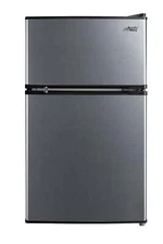 3.2 Cu Ft Two Door Mini Fridge with Freezer Reversible Door Dorm Office NEW