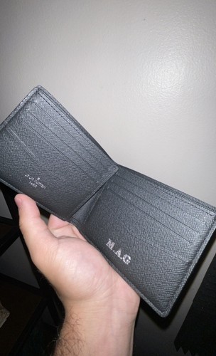 Louis Vuitton Slender ID Wallet Damier Graphite Black/Gray Used - Picture 4 of 4