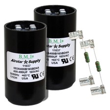 (2) OPAKOWANIE, 400-480 UF MFD HVAC Kondensatory rozruchu silnika 165 VAC VOLT i rezystory