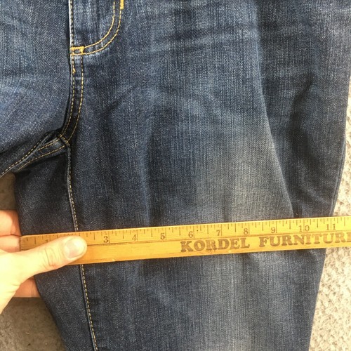 Eddie Bauer Boot Cut Jeans Womens 10 (Actual Size 32x32) Blue Denim Midrise - Picture 7 of 15