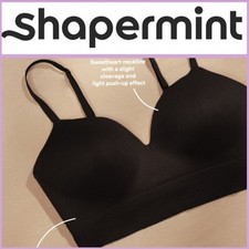 NWT Shapermint TrueKind Supportive Comfort Wireless Shaping Bra - Large Black