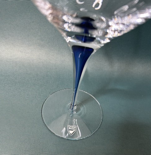 ORREFORS Intermezzo Blue Extra Wine Glass 21 Oz BNWOB - 1 Glass - Picture 4 of 5