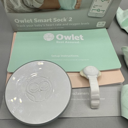 Owlet Smart Sock Babyphone - Verfolgt Herzfrequenz & Sauerstoff fehlendes Kabel - Bild 2 von 4