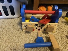 Disney Mickey Mouse Wooden Pretend Play Tool Set for Ages 3-7