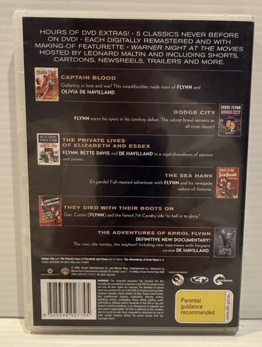 Errol Flynn The Signature Collection DVD 6 Discs Region 4 Free Postage - Picture 2 of 6