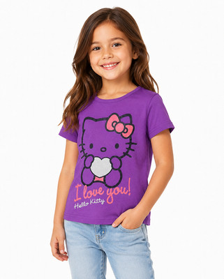 Mädchen T-Shirt lila 140/146 Hello Kitty 9.227