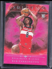 2024-25 Panini Origins Bub Carrington #74 Rookie Pink /60 Wizards 