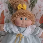 💚💛1984💫 Black Signature 💫Cabbage Patch Jesmar Girl In Jesmar Dress 💚💛