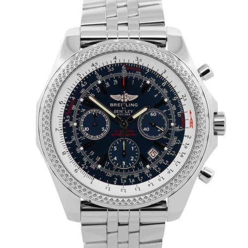 Breitling For Bentley Motors Chronograph Blue Stainless Steel ...
