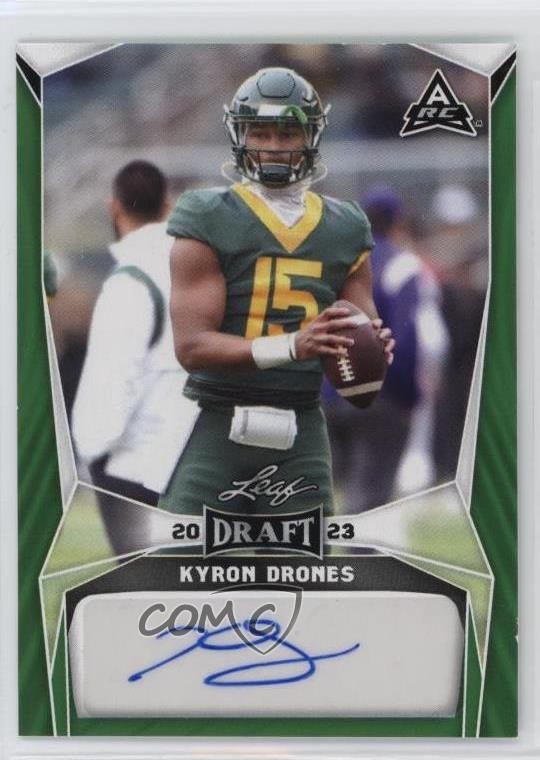 2023 Leaf Draft Green Kyron Drones #BA-KD1 Auto 0o3f
