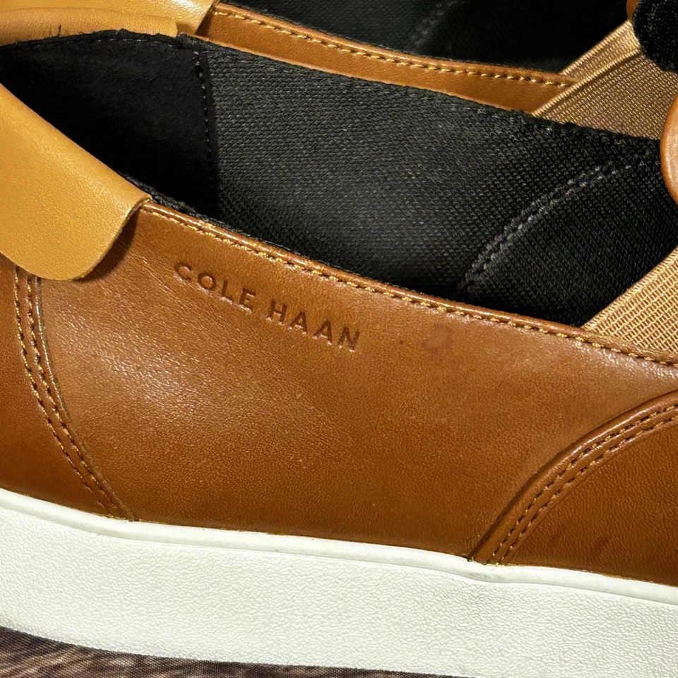 Zapato sin cordones para hombre Cole Haan Nantucket bronceado británico talla 11 Foto 4 de 4