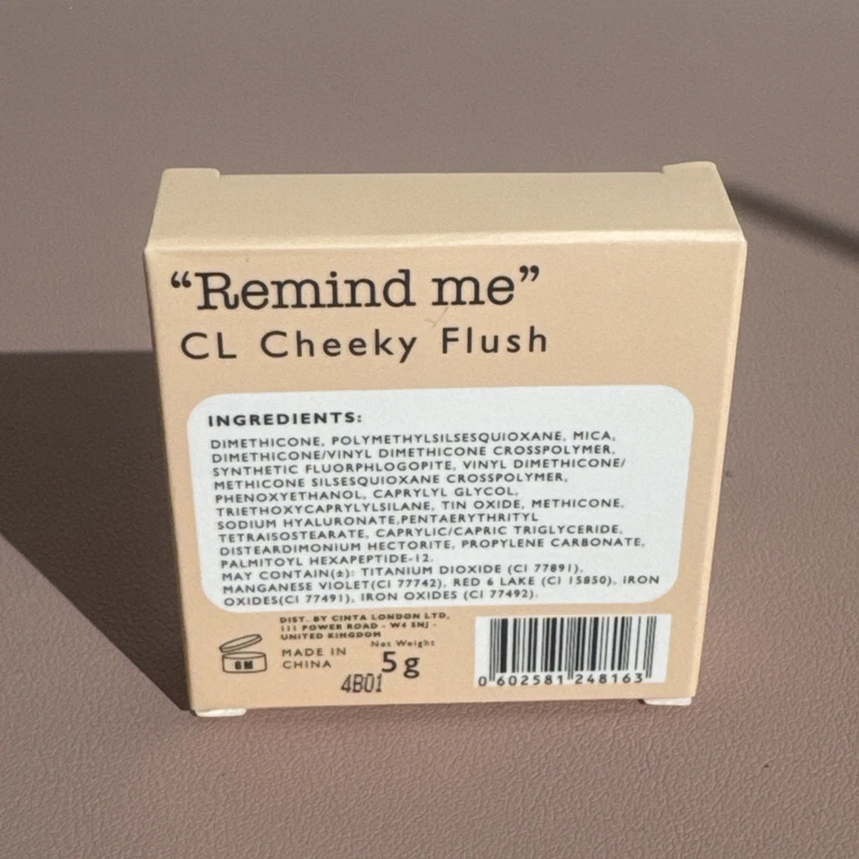 Cinta London “Remind Me” CL Cheeky Flush 5g - New in Box - FREE Ship - Image 2 of 2