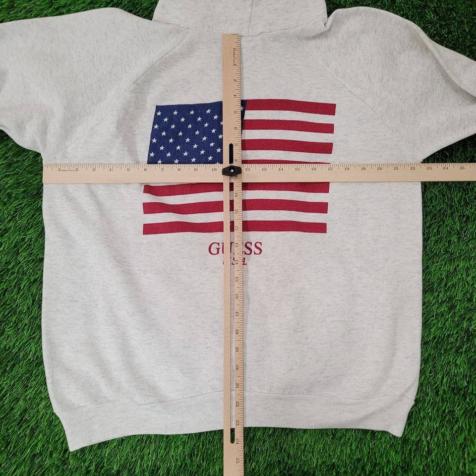 Sudadera con capucha vintage años 90 GUESS para mujer XL 22x23 Georges-Marciano EE. UU. Foto 4 de 4
