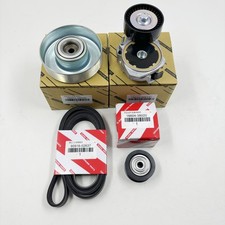 4pc Kit For 2007-2014 Lexus Ls460 Serpent-fan Belt Tensioner And Pulley Kit