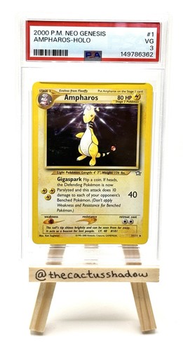 Ampharos (Unlimited) graded PSA 3 for sale on eBay