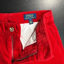 Polo Ralph Lauren corduroy pants boys size 14 red Christmas festive